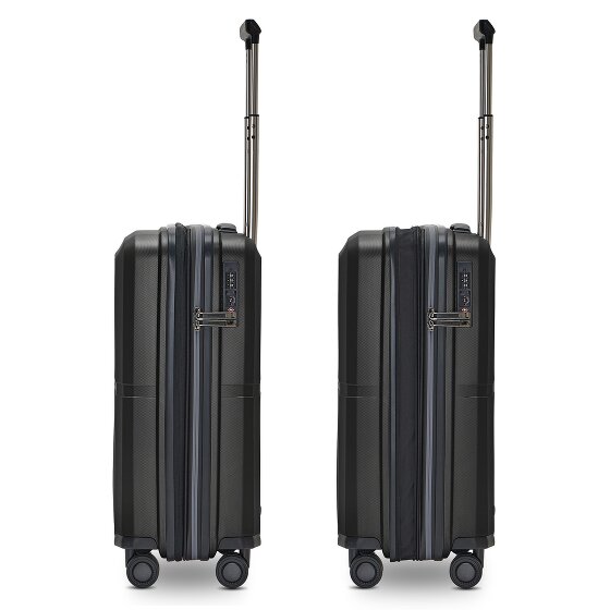 Pactastic Collection 01 4 wielen Cabinewagen S 55 cm met uitbreidingsplooi