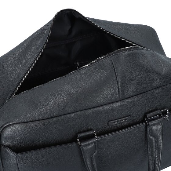 Piquadro Blauwe Vierkante Reistas Leer 52 cm