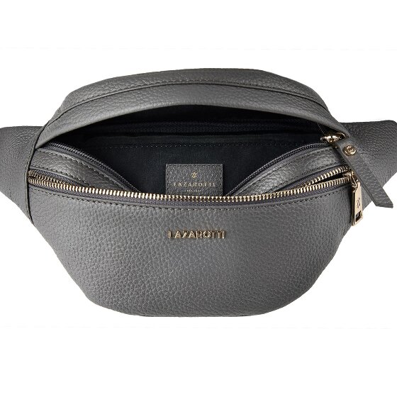 Lazarotti Bologna leer Fanny pack met dubbele rits, crossbody, leer, 25 cm
