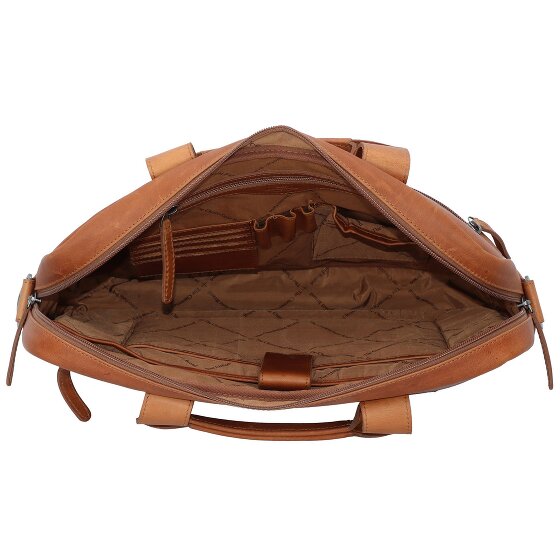 The Chesterfield Brand Wax Pull Up Koffer Leer 40 cm Laptop compartiment