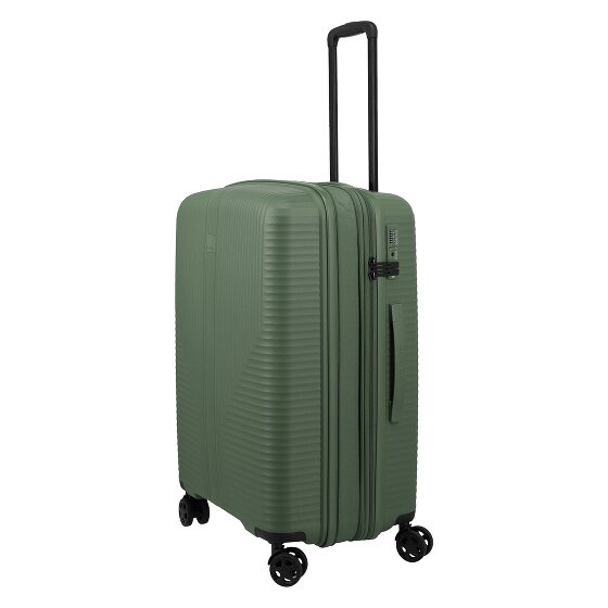 Travelite Air Stripe 4 wielen Kofferset 3-delig met uitbreidingsplooi