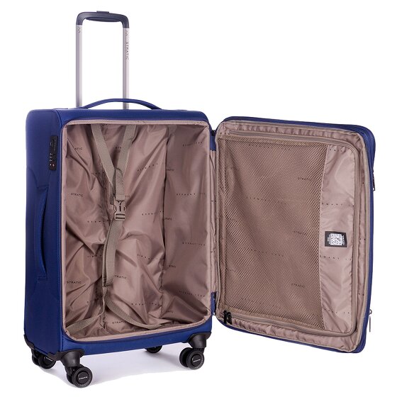 Stratic Stratic Light Plus 4 wielen Trolley 68 cm met uitbreidingsplooi