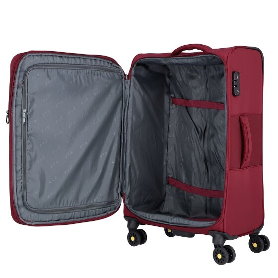 d&n Travel Line 9704 4 wielen Trolley M 68 cm met uitbreidingsplooi