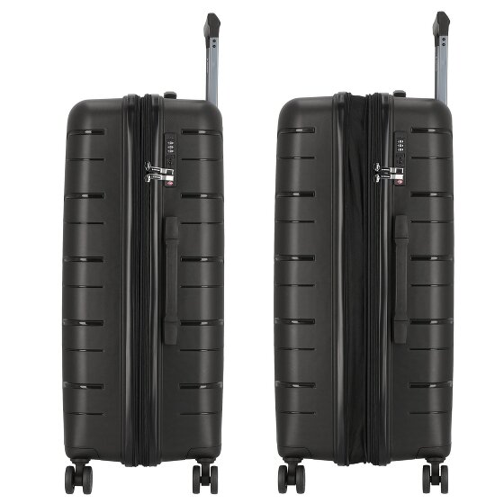 Polestream Strz by Asteroid 4 wielen Trolley L 74 cm met uitbreidingsplooi