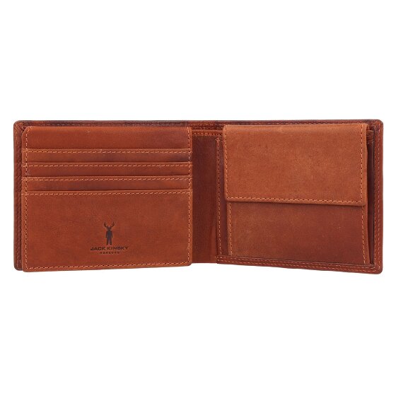 Jack Kinsky Montreal Portemonnee RFID-bescherming Leer 12 cm