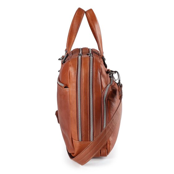 Plevier Vintage Larry Koffer Leer 40 cm Laptop compartiment