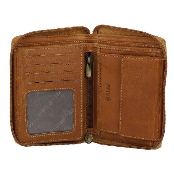 Greenburry Tornado Portemonnee RFID-bescherming Leer 10 cm