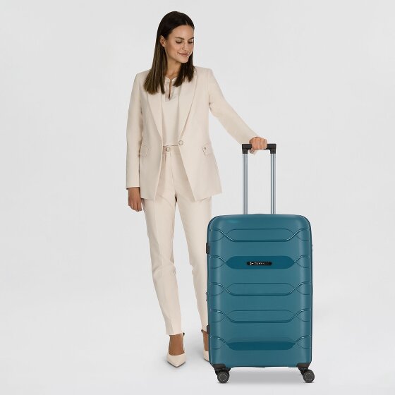 Polestream Strz by Asteroid 4 wielen Trolley L 74 cm met uitbreidingsplooi