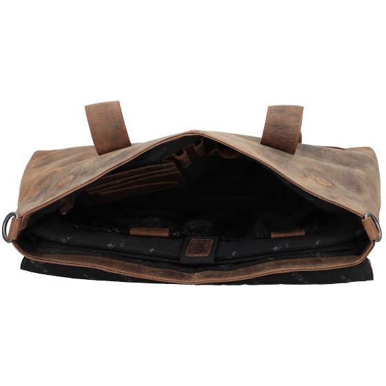 Plevier Retro Lamarr Schoudertas Leer 45 cm Laptop compartiment