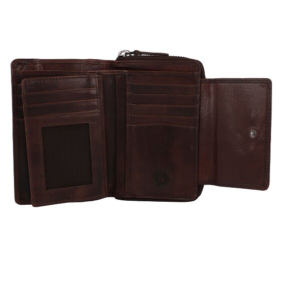 Greenburry Newport Portemonnee RFID-bescherming Leer 14 cm
