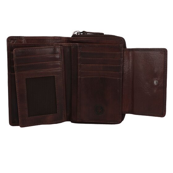 Greenburry Newport Portemonnee RFID-bescherming Leer 14 cm
