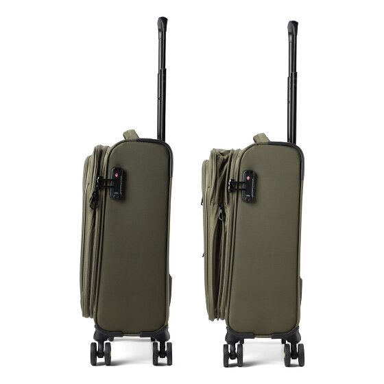 d&n Travel Line 9704 4 wielen Cabinewagen S 55 cm met uitbreidingsplooi