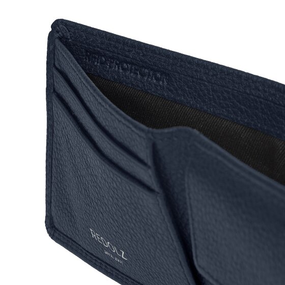 Redolz Leather Essentials QF kleine portemonnee RFID leer 10,5 cm