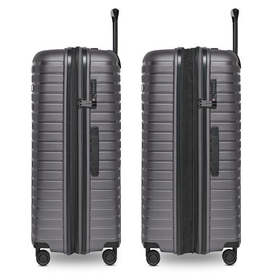 Pactastic Collection 04 THE LARGE + 4 wielen Trolley L 75 cm met uitbreidingsplooi