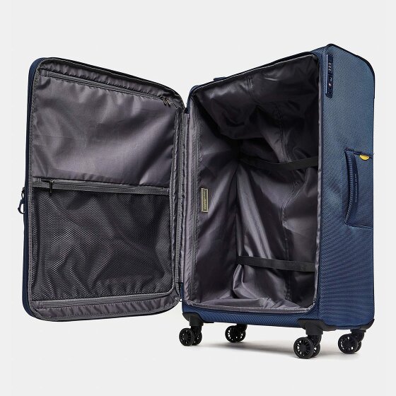 Mandarina Duck Zephyr 4 wielen Trolley L 78 cm met uitbreidingsplooi