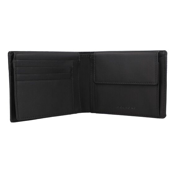 Piquadro Woody Portemonnee RFID-bescherming Leer 13 cm