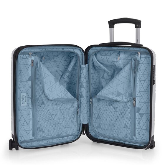 Gabol Uyiko 4 wielen Cabinewagen 54 cm met uitbreidingsplooi