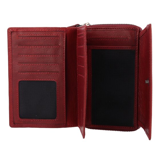 Jack Kinsky Montreal Portemonnee RFID-bescherming Leer 13.5 cm