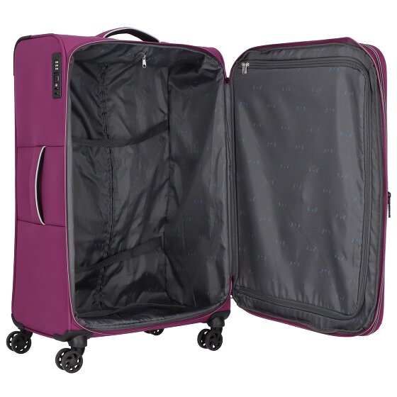 d&n Travel Line 9204 4 wielen Trolley L 76 cm met uitbreidingsplooi