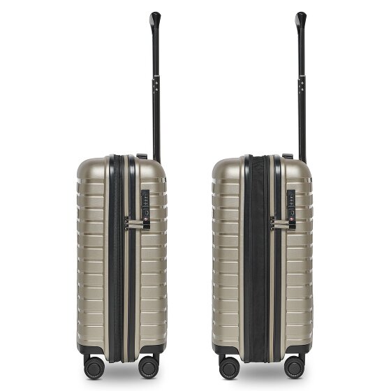 Pactastic Collection 04 THE CABIN + 4 wielen Cabinewagen S 55 cm met uitbreidingsplooi