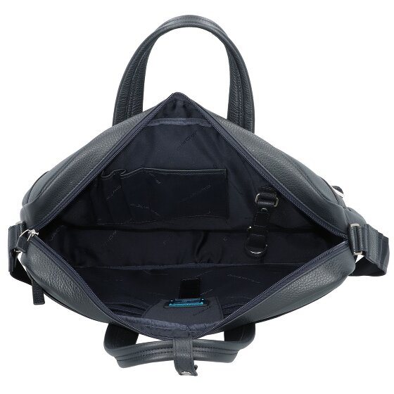 Piquadro Aktetas leer 44 cm laptop compartiment