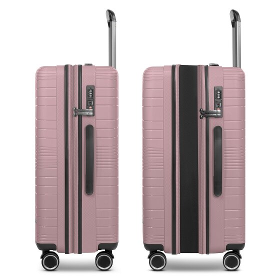 Franky Dallas 3.0 4-wiel kofferset 3-delig met stretch plooi