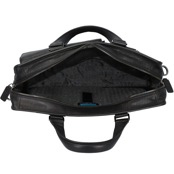 Piquadro Kobe Briefcase 40 cm lederen laptopvak Piquadro Kobe Briefcase 40 cm lederen laptopvak