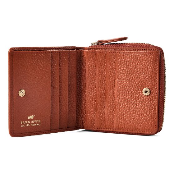 Braun Büffel Asti Portemonnee RFID-bescherming Leder 10 cm