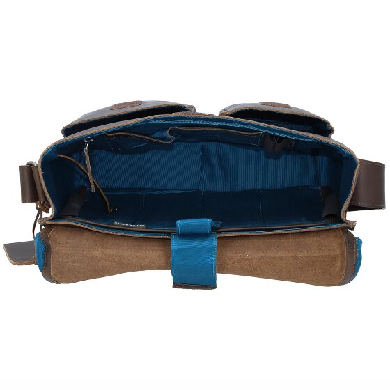 aunts & uncles Hunter Nick Messenger Leer 37 cm laptop compartiment