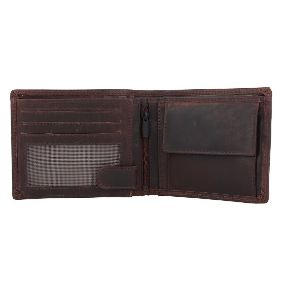 Jack Kinsky Monterey 101 Portemonnee RFID-bescherming Leer 13 cm