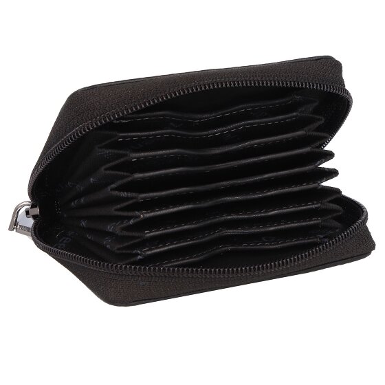 Greenland Nature Zwart Nappa Creditcard etui RFID Leer 11 cm