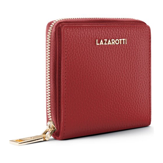 Lazarotti Bologna Leer Medium Ritssluiting Portemonnee Leer 10 cm