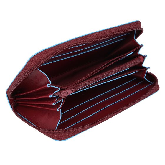 Piquadro Blauwe Vierkante Portemonnee RFID Leer 19 cm