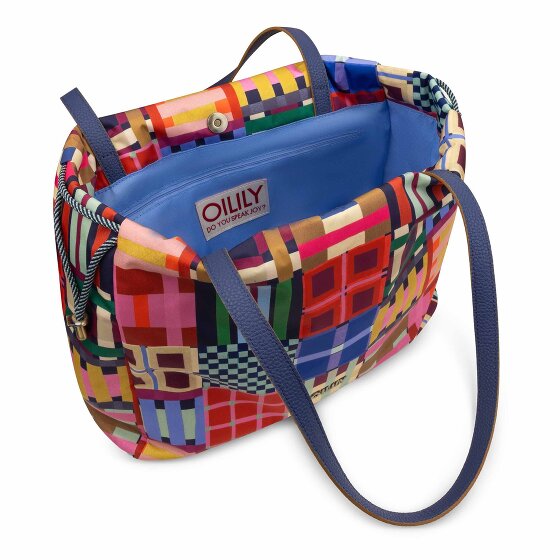 Oilily Tartan Tape Skar Shopper Tas 36 cm
