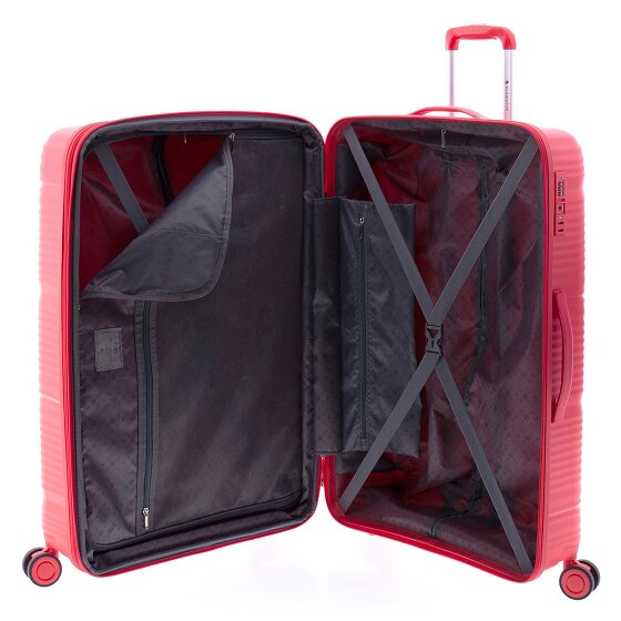 Gladiator 0800 4 wielen Trolley 76 cm met uitbreidingsplooi