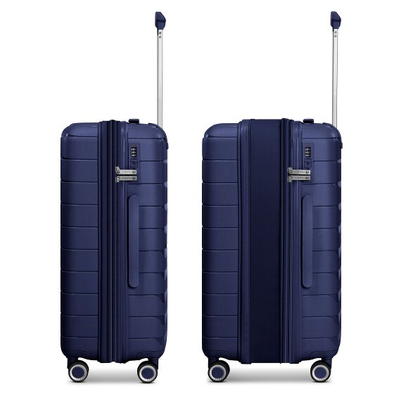 Franky London 4 wielen Trolley M 65 cm met uitbreidingsplooi