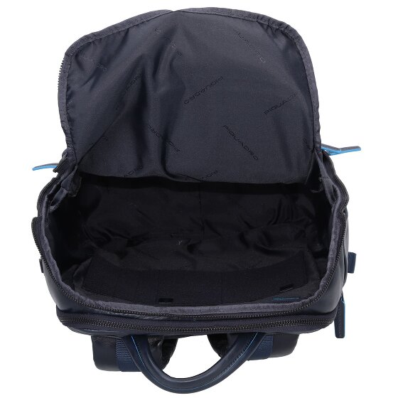 Piquadro Blauwe Revamp Rugzak RFID Leer 42 cm Laptopcompartiment