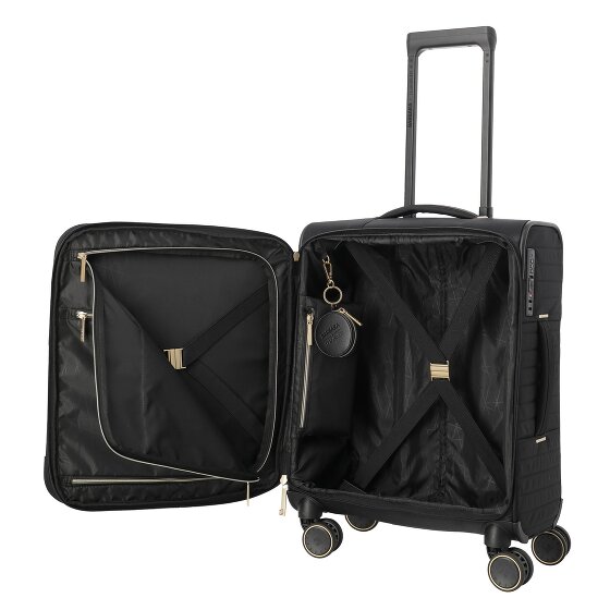 Travelite Barbara 4 wielen Cabinewagen S 55 cm met uitbreidingsplooi