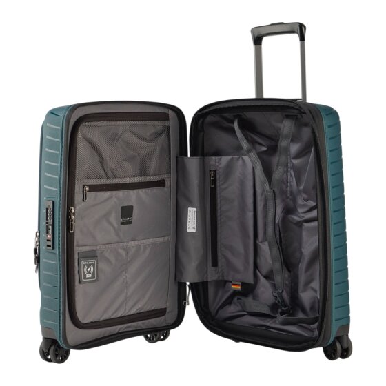 Stratic Novium 4 wielen Cabinewagen S 55 cm Laptop compartiment met uitbreidingsplooi