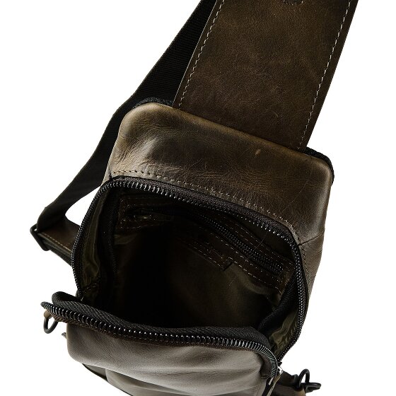 Greenburry Newport schoudertas leer 33 cm