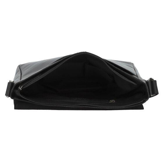 Greenburry Pure Black Boodschapper Leer 37 cm