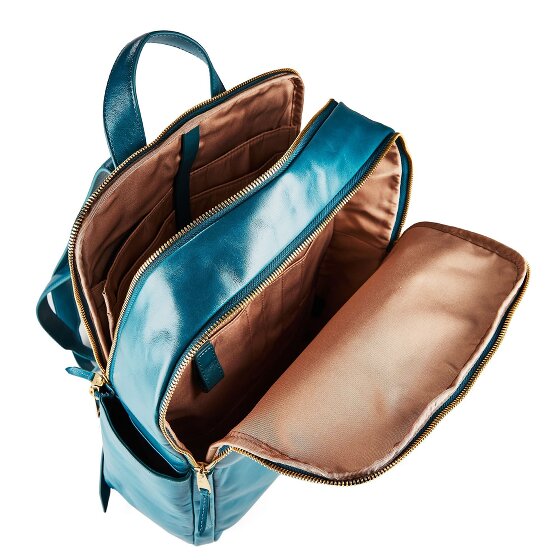 Piquadro Blue Square Dagrugzak RFID-bescherming Leer 37 cm Laptop compartiment