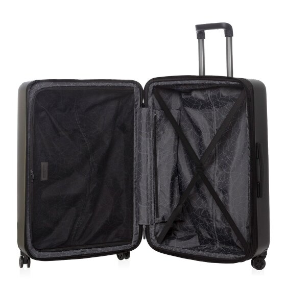 Mandarina Duck Tank Case 4 wielen Trolley L 75 cm met uitbreidingsplooi
