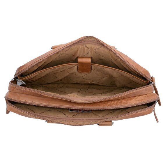 The Chesterfield Brand Wax Pull Up Koffer Leer 40 cm Laptop compartiment