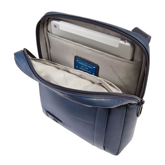 Piquadro Russel Schoudertas Leer 27 cm