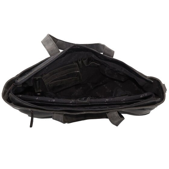 Plevier Shopper tas leer 41 cm laptop compartiment