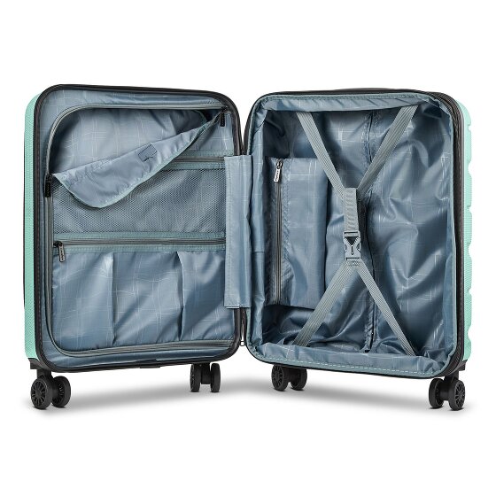 Franky Munich 4.0 4 wielen Cabinewagen 55 cm Laptopvak met uitbreidingsplooi