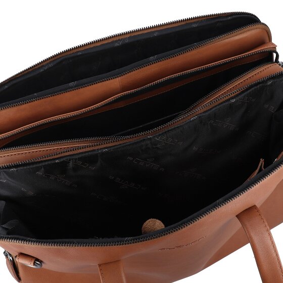 Plevier Hearst Koffer Leer 43 cm Laptop compartiment