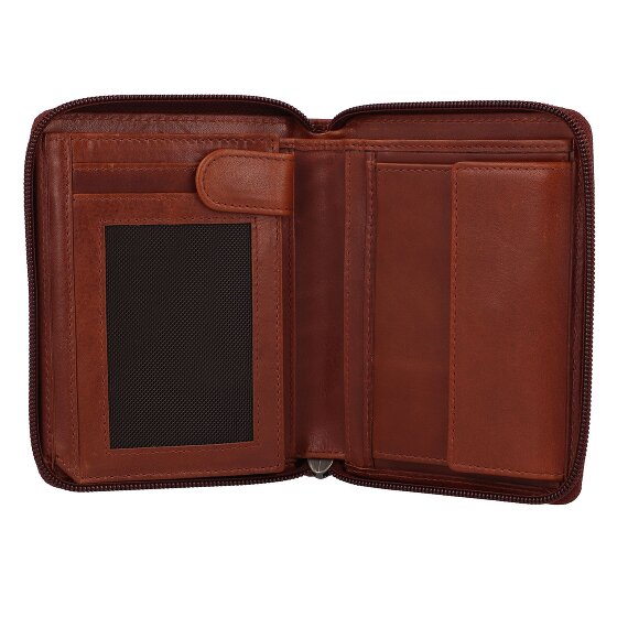 Greenburry Vintage Portemonnee RFID-bescherming Leer 12.5 cm