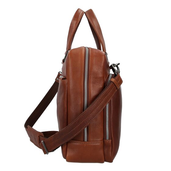 Plevier Vintage Bill Koffer Leer 40 cm Laptop compartiment Plevier Vintage Bill Koffer Leer 40 cm Laptop compartiment
